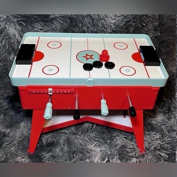 New American Girl Doll 3-in-1 Game Night Table Ping Pong Air Hockey Foosball NLA - Picture 2 of 10